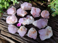 Natural Amethyst Spirit Quartz Clusters x 12 From Boekenhouthoek, South Africa