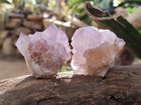 Natural Amethyst Spirit Quartz Clusters x 12 From Boekenhouthoek, South Africa