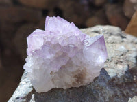 Natural Amethyst Spirit Quartz Clusters x 12 From Boekenhouthoek, South Africa