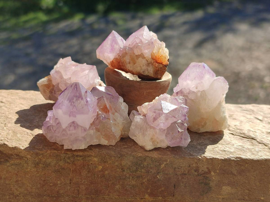 Natural Amethyst Spirit Quartz Specimens x 35 From Boekenhouthoek, South Africa - Toprock Gemstones and Minerals 