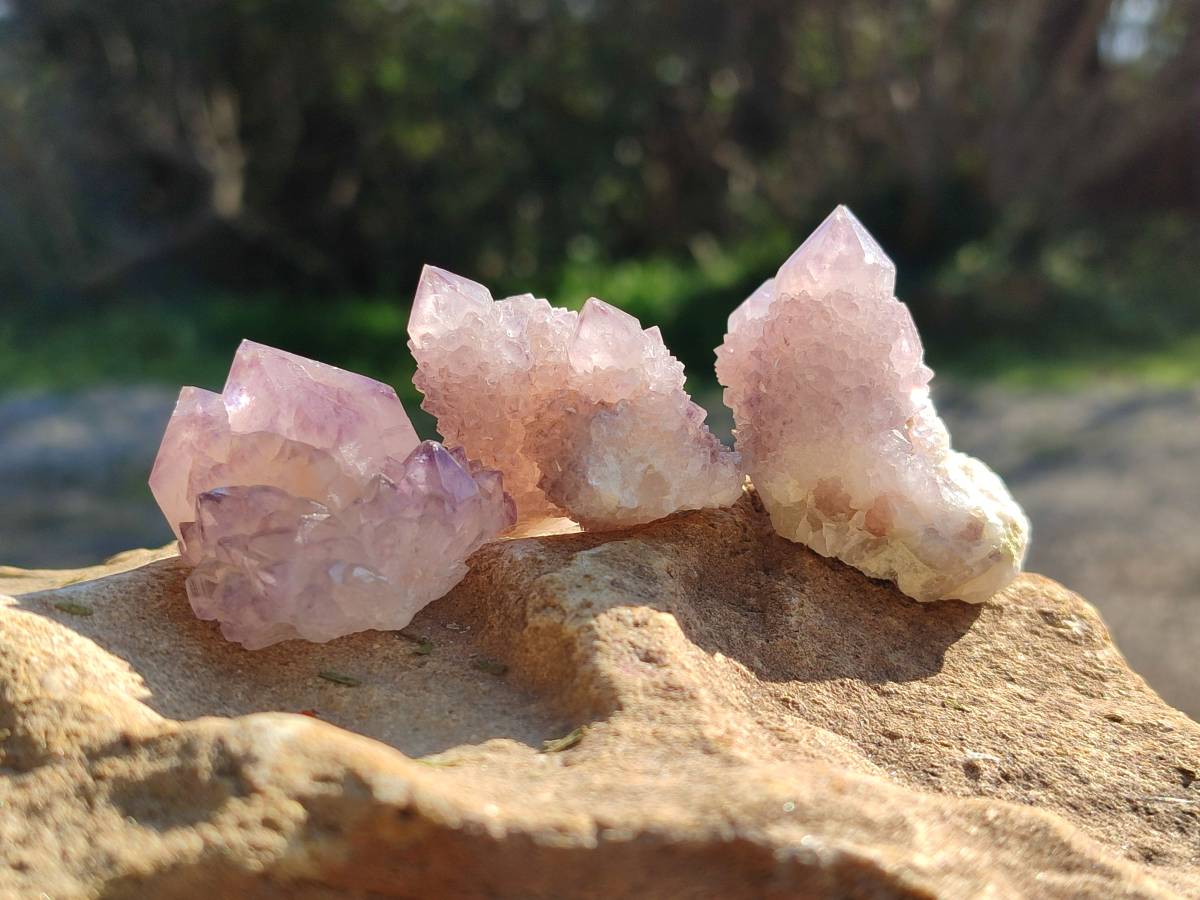 Natural Amethyst Spirit Quartz Specimens x 35 From Boekenhouthoek, South Africa - Toprock Gemstones and Minerals 