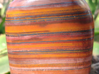Polished Banded Tiger Iron Standing Free Forms x 4 From South Africa