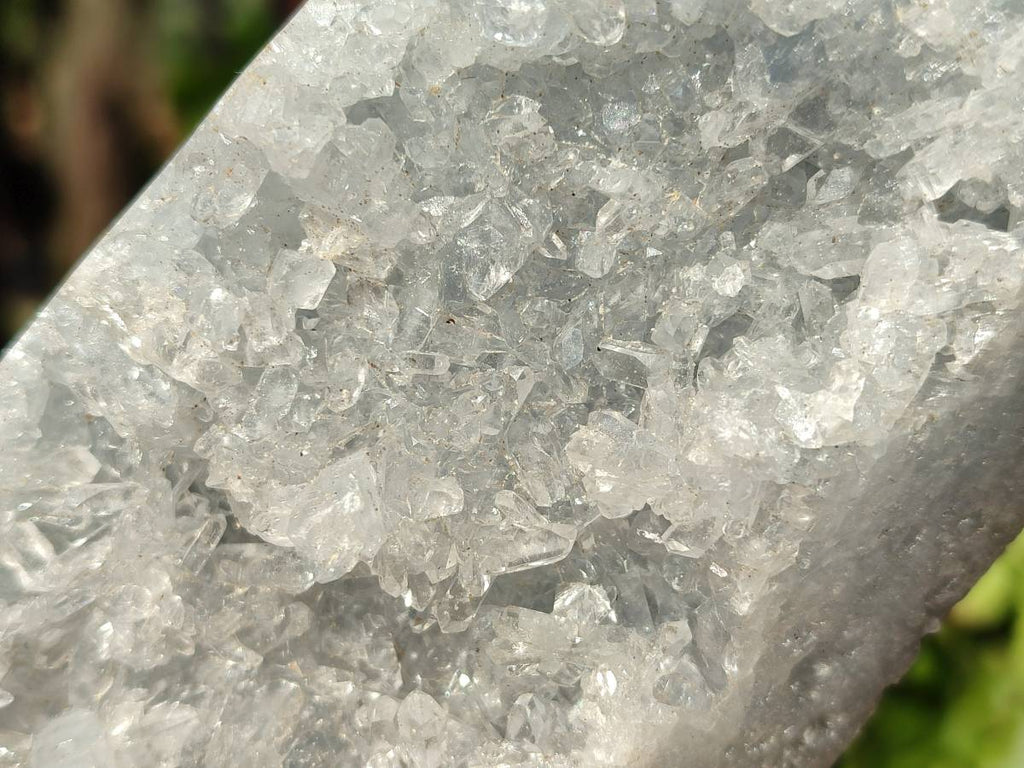 Polished Celestite Standing Free Forms x 2 From Sakoany, Madagascar - Toprock Gemstones and Minerals 