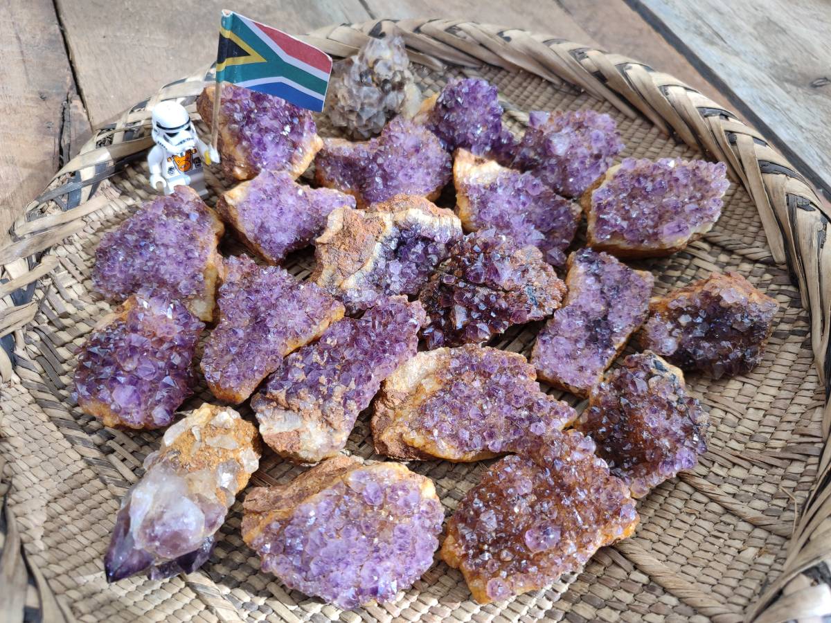 Natural Amethystos Amethyst Clusters x 35 From Kwaggafontein, South Africa - Toprock Gemstones and Minerals 
