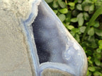 Polished Blue Lace Agate Standing Free Form x 1 From Malawi - Toprock Gemstones and Minerals 