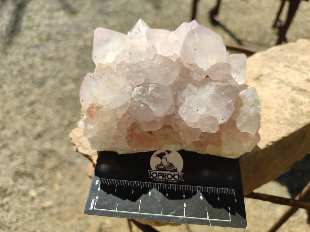Natural Amethyst Spirit Quartz Clusters x 3 From Boekenhouthoek, South Africa - Toprock Gemstones and Minerals 
