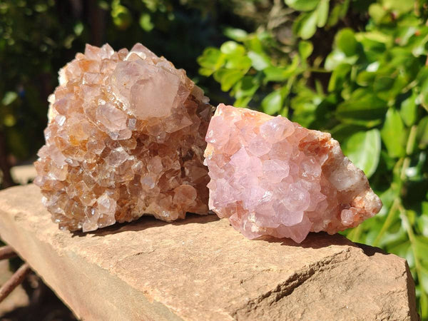 Natural Amethyst Spirit Quartz Clusters x 3 From Boekenhouthoek, South Africa