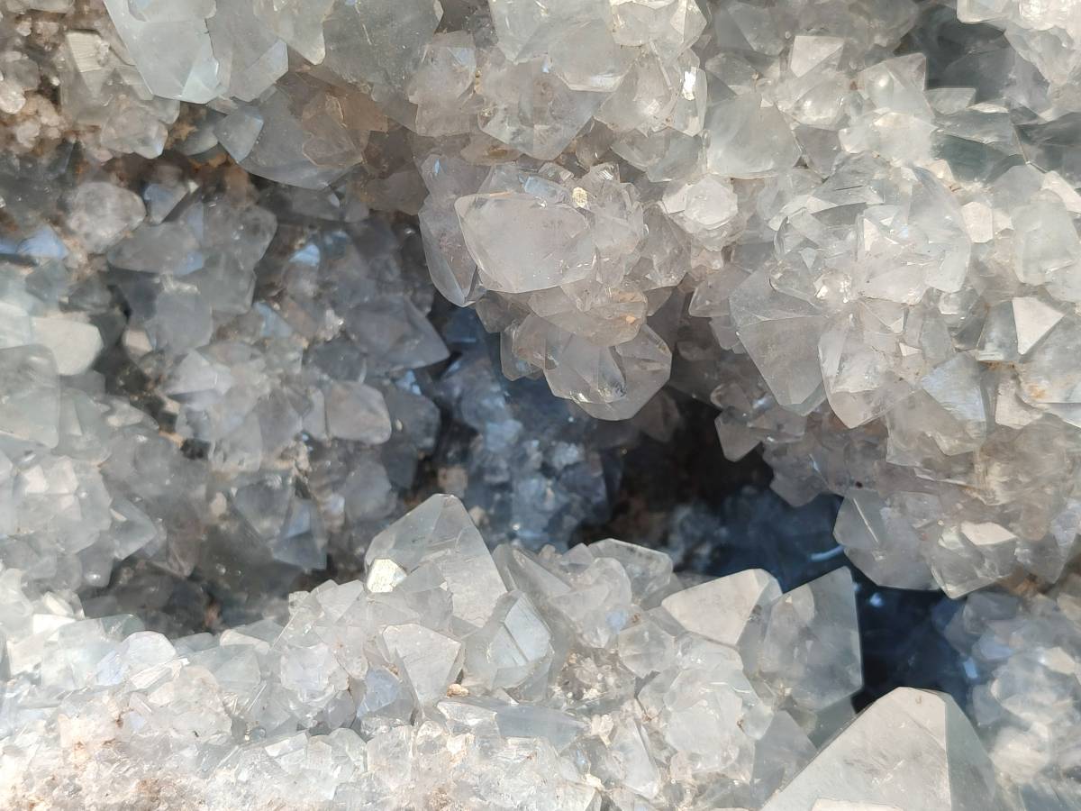 Natural Celestite Geode Specimen x 1 From Sakoany, Madagascar - Toprock Gemstones and Minerals 