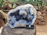 Natural Celestite Geode Specimen x 1 From Sakoany, Madagascar
