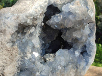Natural Celestite Geode Specimen x 1 From Sakoany, Madagascar