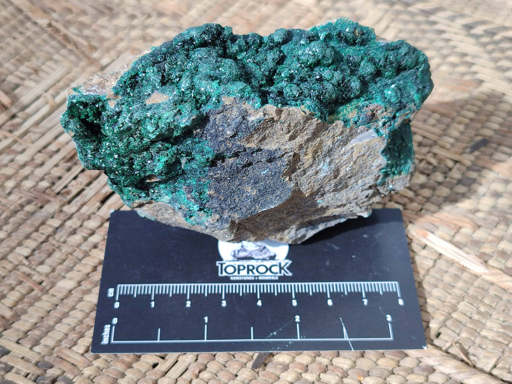 Natural Crystalline Malachite Specimens x 6 From Congo - Toprock Gemstones and Minerals 