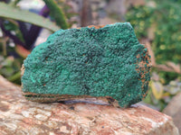 Natural Crystalline Malachite Specimens x 6 From Congo
