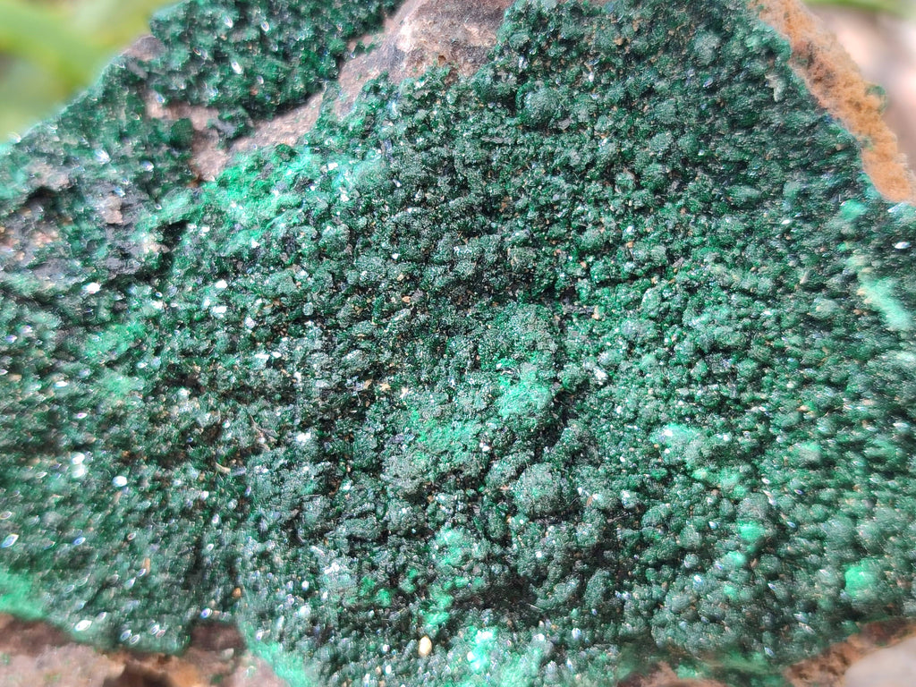 Natural Crystalline Malachite Specimens x 6 From Congo - Toprock Gemstones and Minerals 