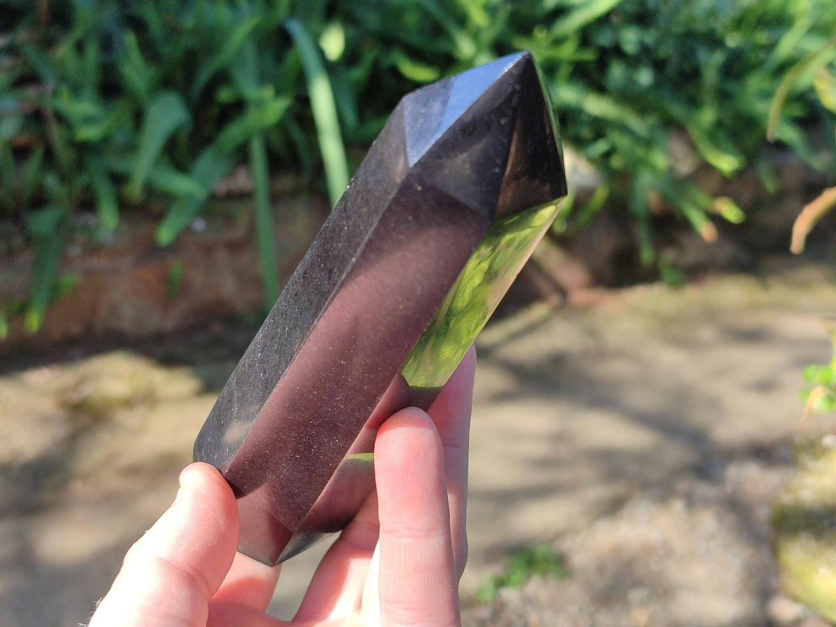 Polished Black Basalt Points x 5 From Madagascar - Toprock Gemstones and Minerals 