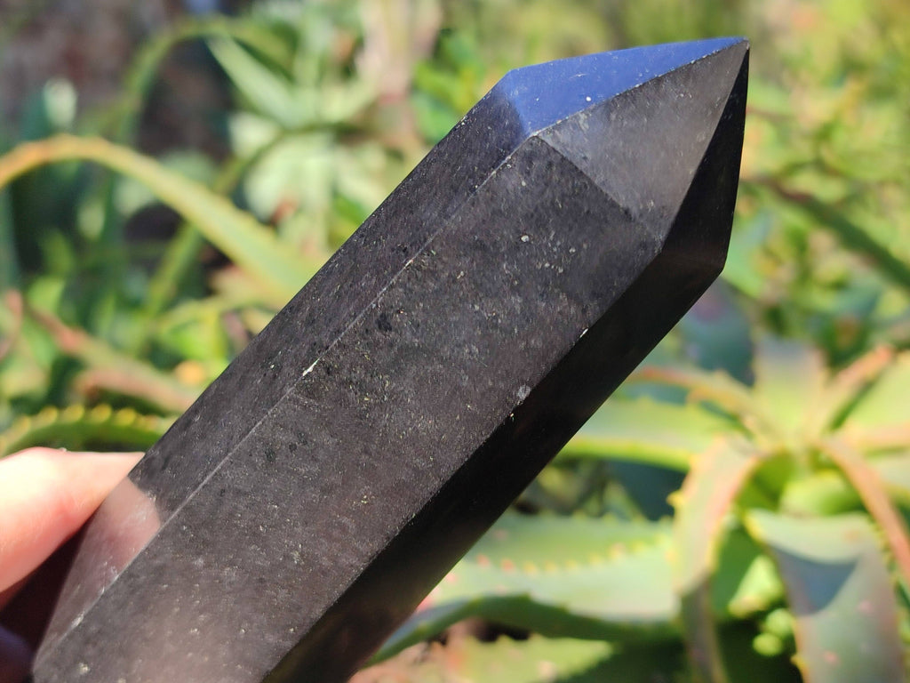 Polished Black Basalt Points x 5 From Madagascar - Toprock Gemstones and Minerals 