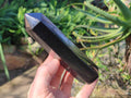 Polished Black Basalt Points x 5 From Madagascar - Toprock Gemstones and Minerals 