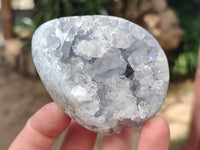 Polished Celestite Geodes x 5 From Sakoany, Madagascar