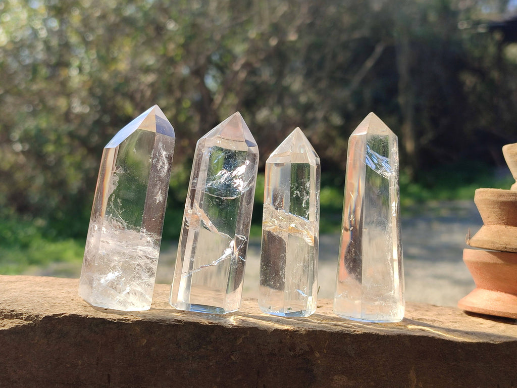 Polished Clear Quartz Crystals x 24 From Madagascar - Toprock Gemstones and Minerals 
