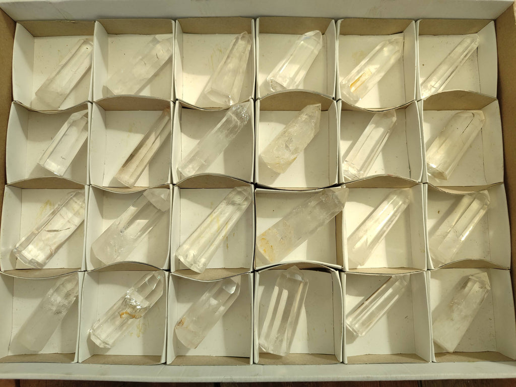 Polished Clear Quartz Crystals x 24 From Madagascar - Toprock Gemstones and Minerals 