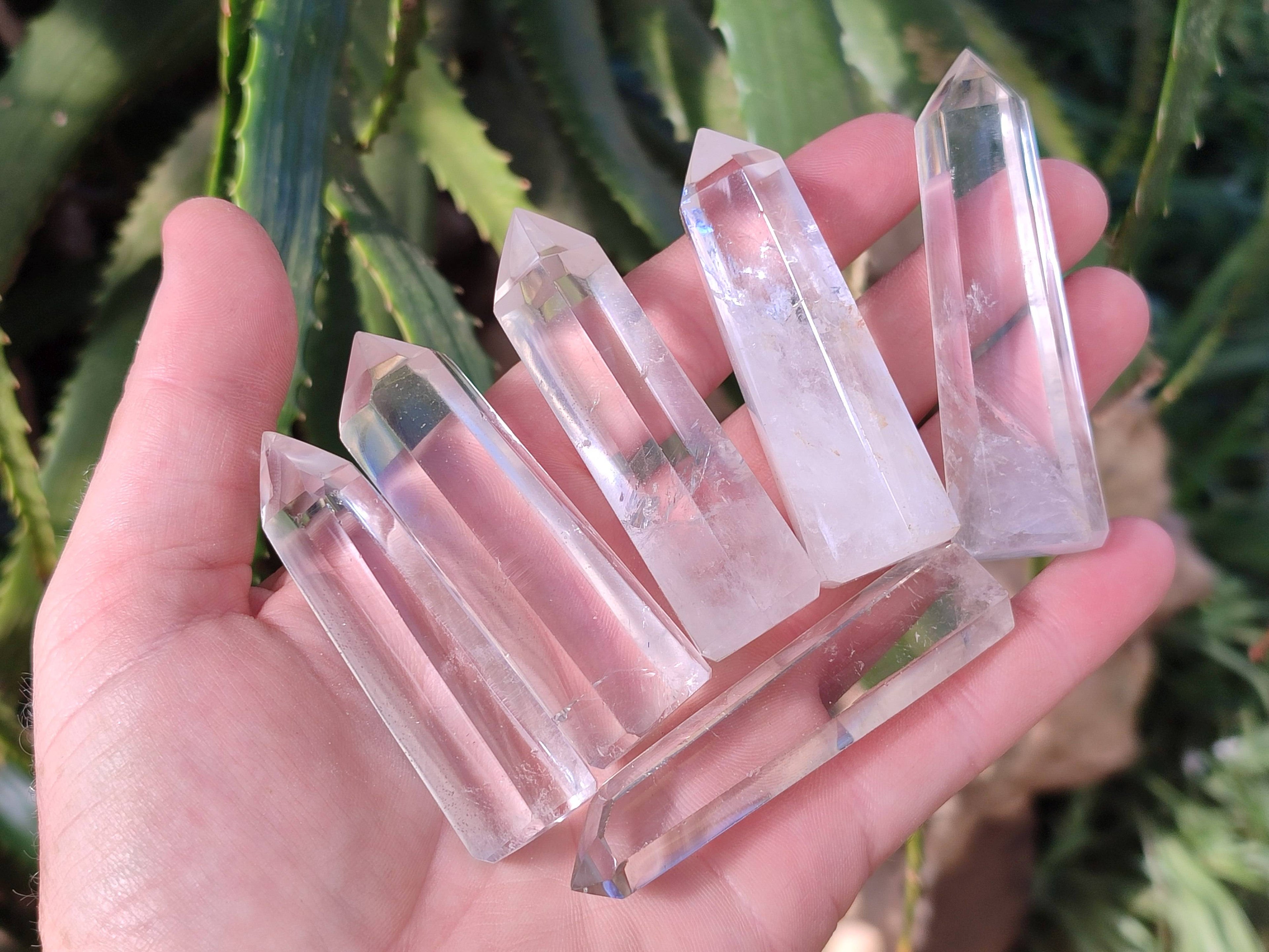 Polished Clear Quartz Crystals x 24 From Madagascar - Toprock Gemstones and Minerals 