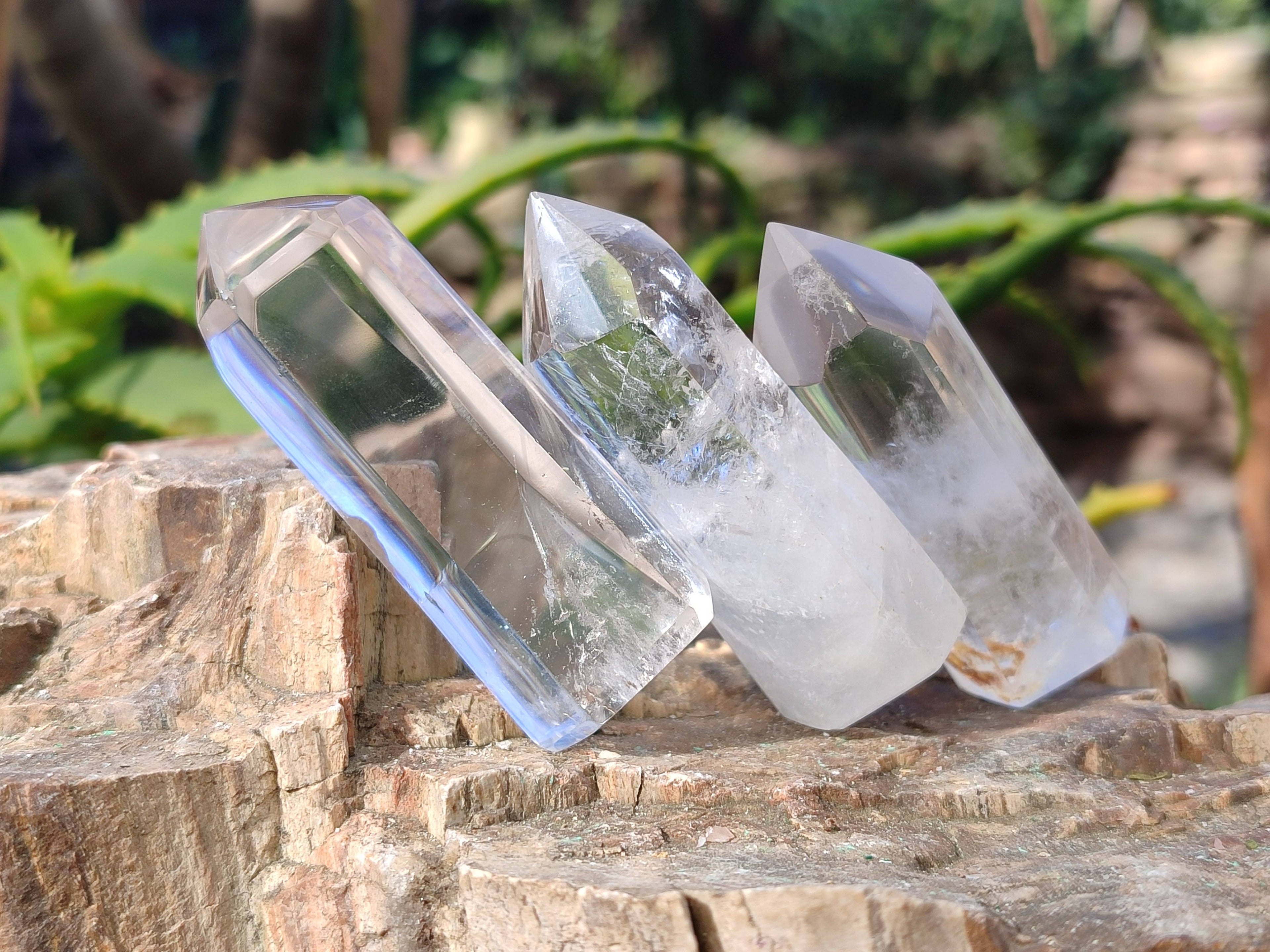 Polished Clear Quartz Crystals x 24 From Madagascar - Toprock Gemstones and Minerals 