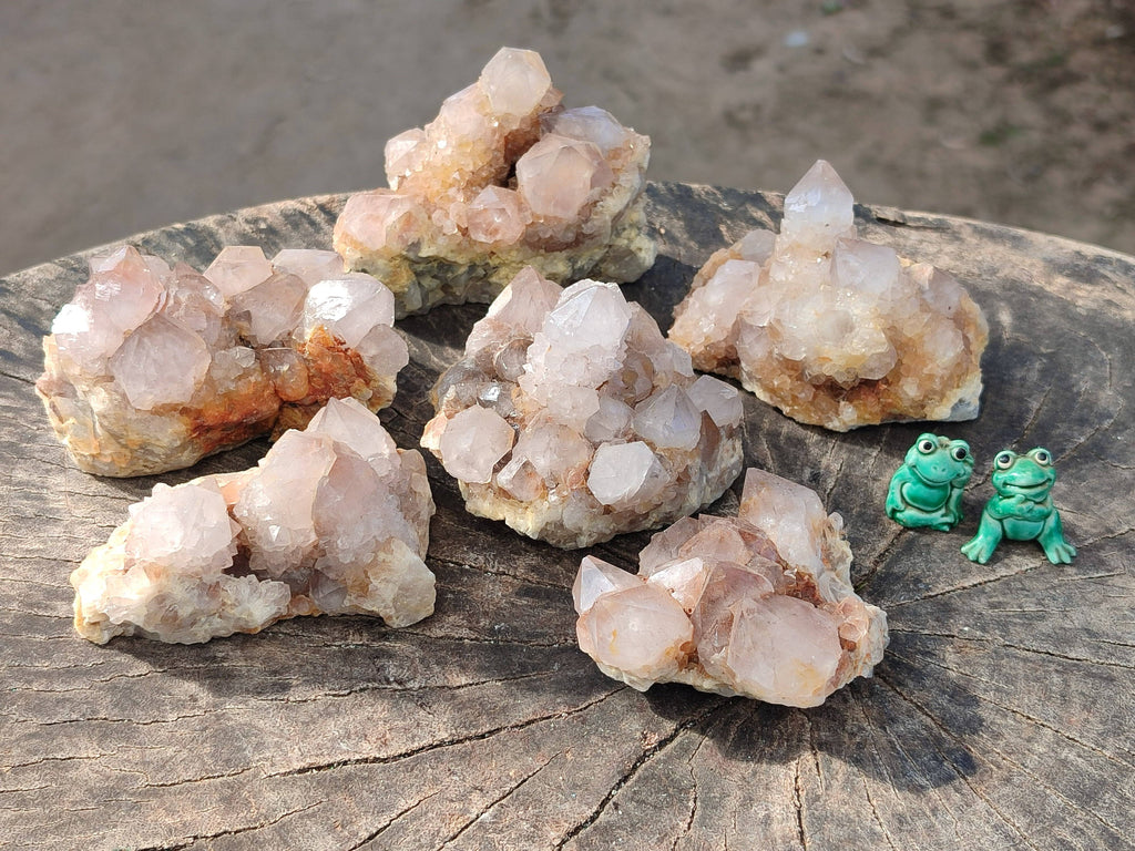 Natural Smokey Spirit Quartz Clusters x 6 From Boekenhouthoek, South Africa - Toprock Gemstones and Minerals 