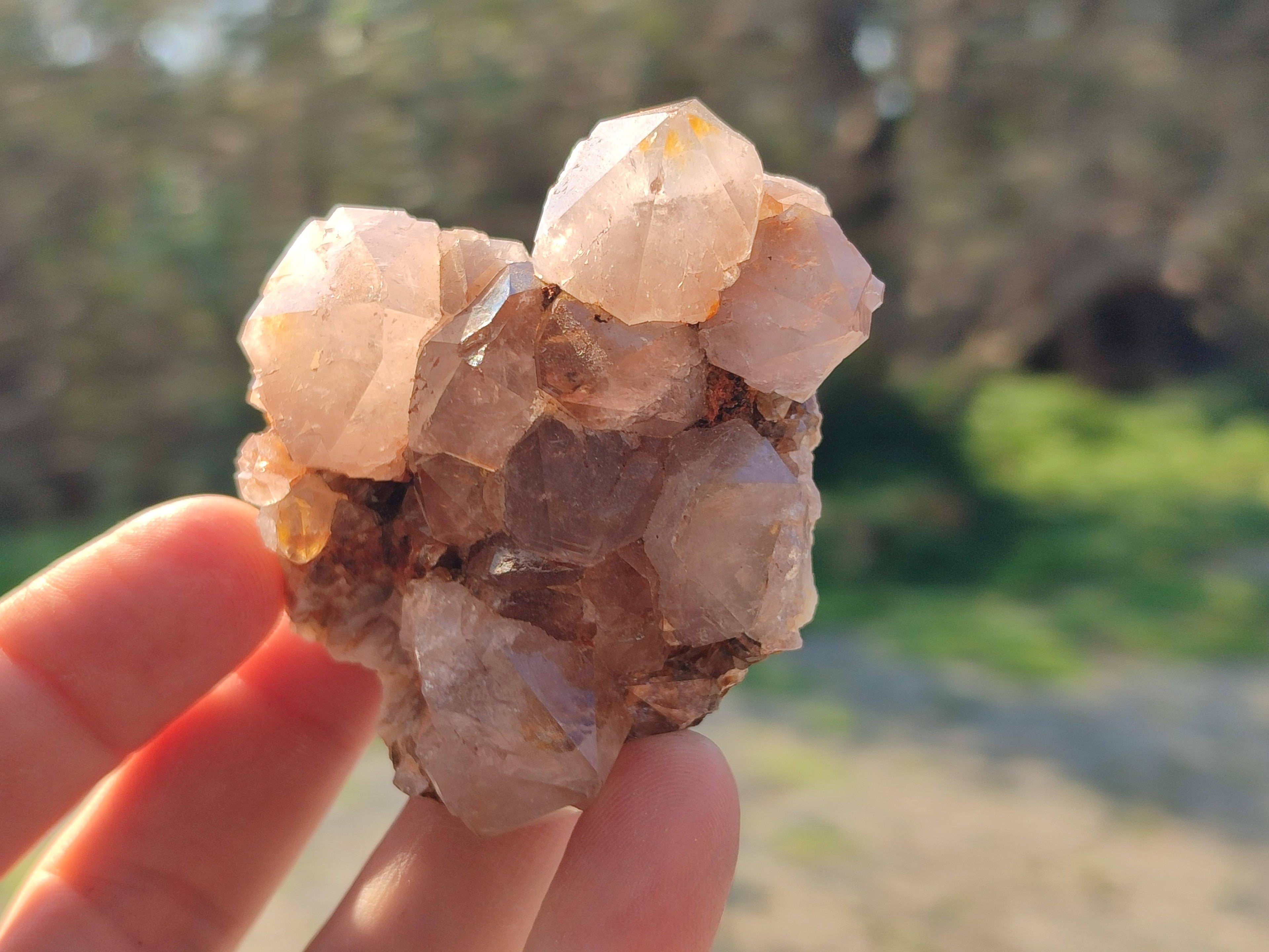 Natural Smokey Spirit Quartz Clusters x 6 From Boekenhouthoek, South Africa - Toprock Gemstones and Minerals 