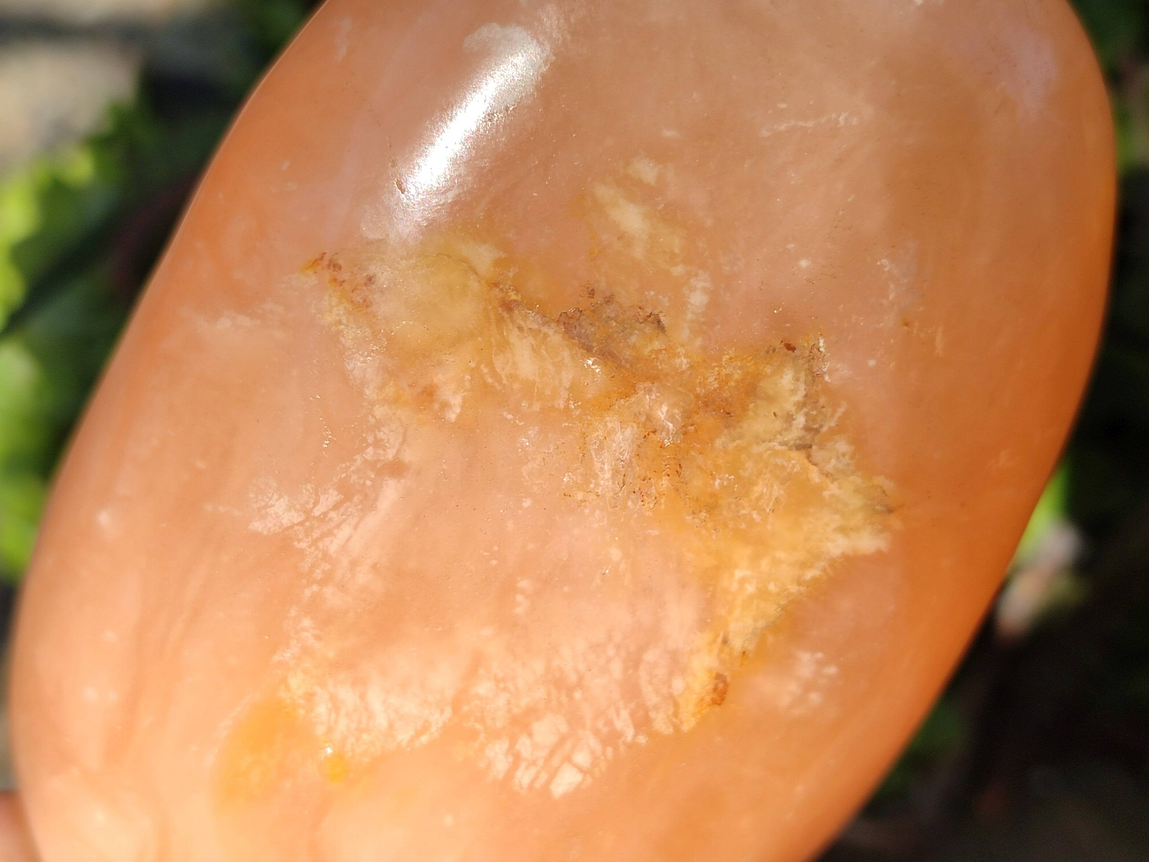 Polished Orange Twist Calcite Standing Free Forms x 2 From Madagascar - Toprock Gemstones and Minerals 