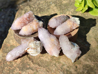 Natural Amethyst Spirit Quartz Specimens x 20 From Boekenhouthoek, South Africa
