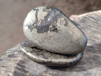 Polished Rare Pharaoh Stone Pyrite in Basalt Palm Stones x 5 Iron Duke Mine, Zimbabwe