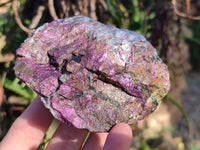 Natural Metallic Purpurite Cobbed Specimens x 6 From Erongo, Namibia