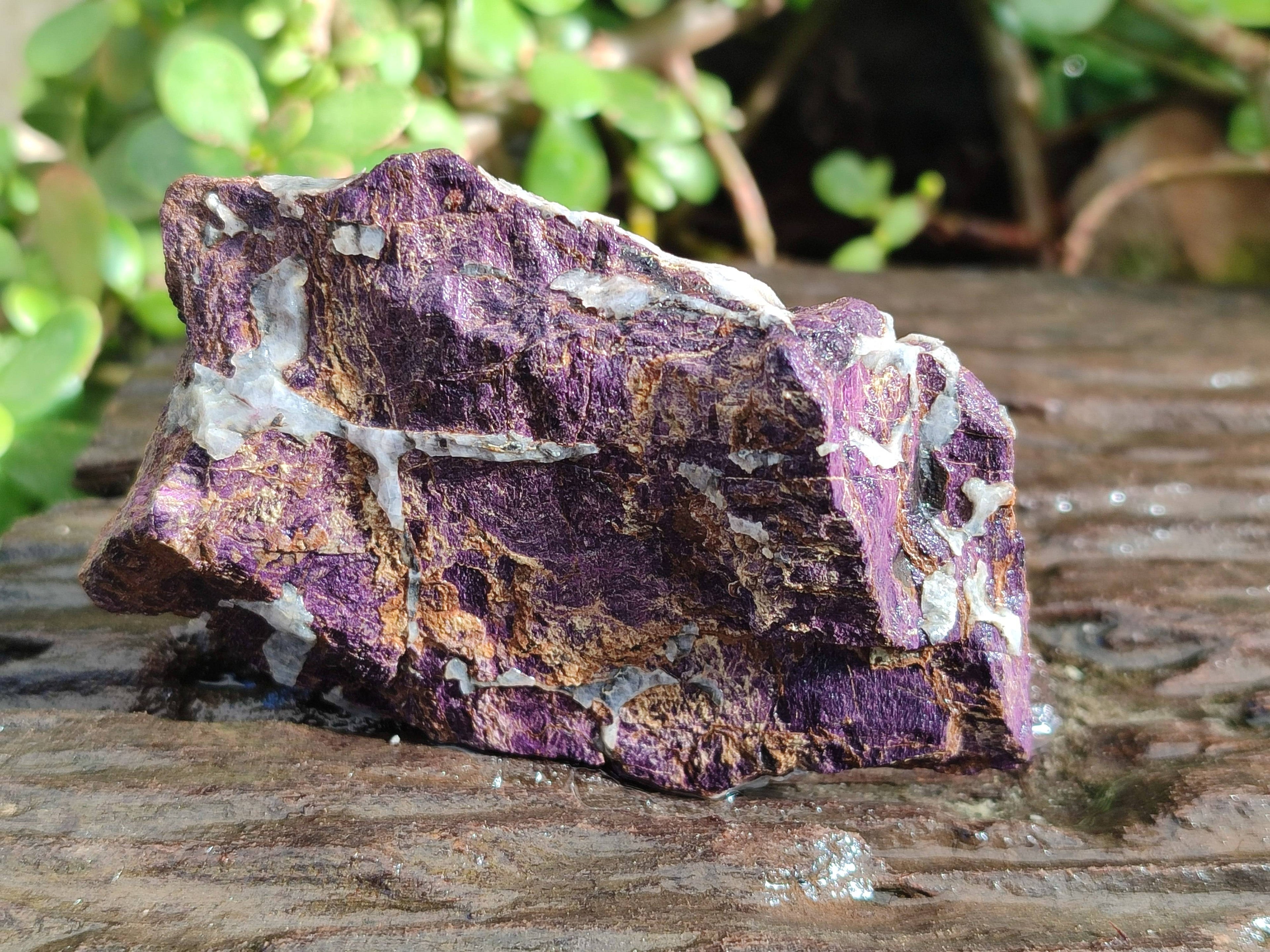 Natural Metallic Purpurite Cobbed Specimens x 6 From Erongo, Namibia - Toprock Gemstones and Minerals 