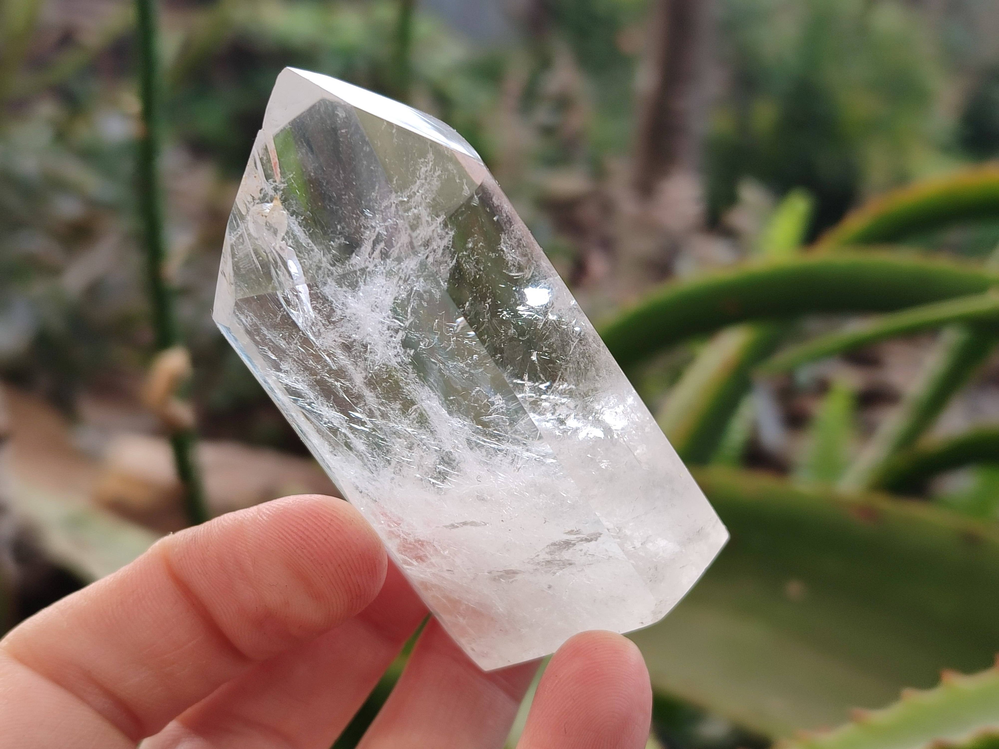 Polished Clear Quartz Crystals x 6 From Madagascar - Toprock Gemstones and Minerals 