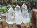 Polished Clear Quartz Crystals x 6 From Madagascar - Toprock Gemstones and Minerals 