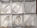 Polished Clear Quartz Crystals x 6 From Madagascar - Toprock Gemstones and Minerals 