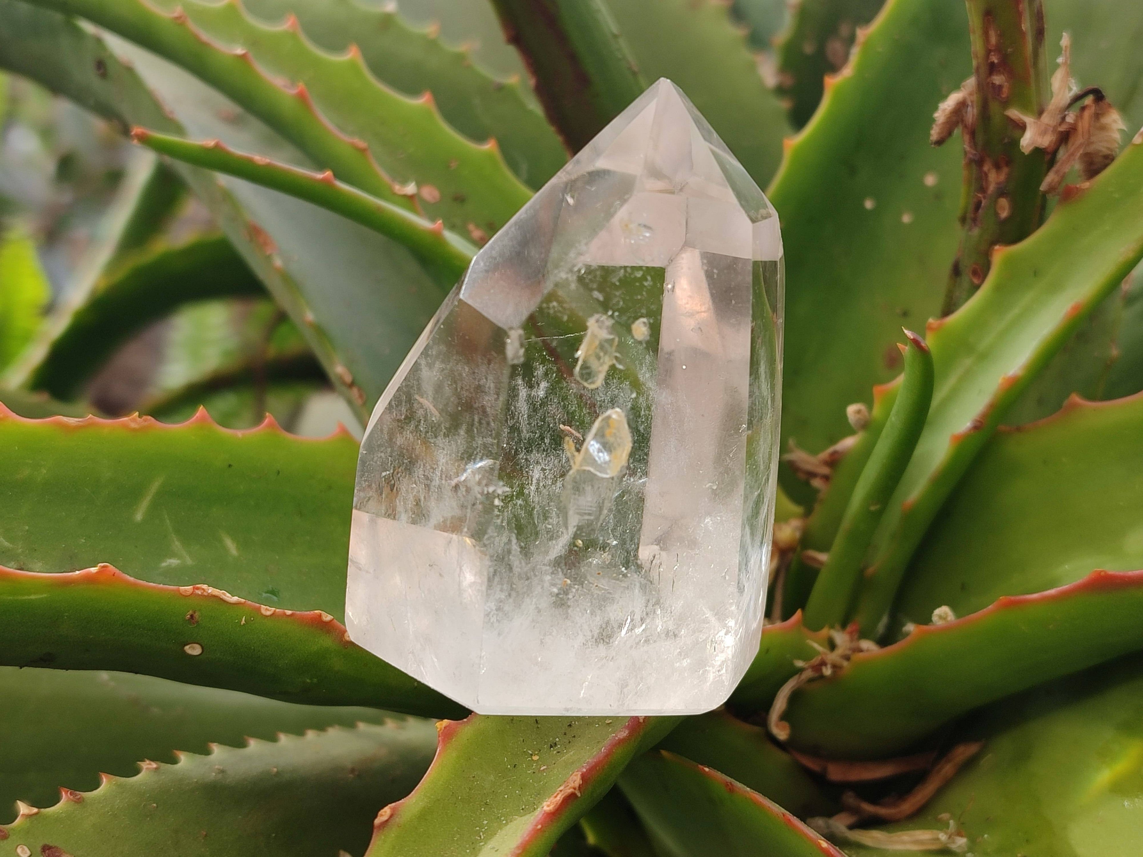 Polished Clear Quartz Crystals x 6 From Madagascar - Toprock Gemstones and Minerals 