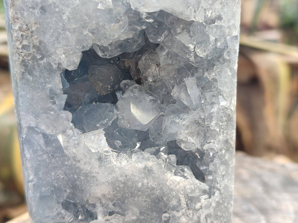 Polished Celestite Points x 2 From Sakoany, Madagascar - Toprock Gemstones and Minerals 