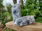 Polished Celestite Points x 2 From Sakoany, Madagascar - Toprock Gemstones and Minerals 