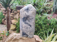 Polished Celestite Points x 2 From Sakoany, Madagascar