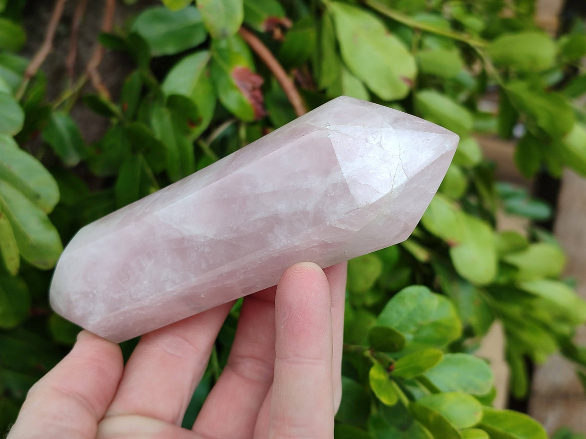 Polished Double Terminated Rose Quartz Points x 4 From Madagascar - Toprock Gemstones and Minerals 
