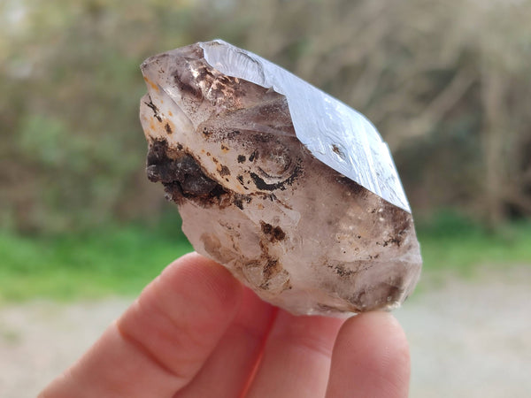 Natural Smokey Amethyst Quartz Crystals x 9 From Brandberg, Namibia