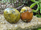 Polished Green Opal Palm Stones x 6 From Madagascar - Toprock Gemstones and Minerals 