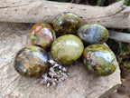 Polished Green Opal Palm Stones x 6 From Madagascar - Toprock Gemstones and Minerals 