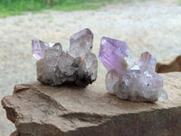 Natural Jacaranda Amethyst Clusters x 6 From Zambia