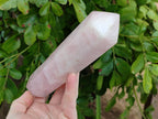 Polished Double Terminated Rose Quartz Points x 2 From Madagascar - Toprock Gemstones and Minerals 