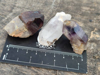 Natural Smokey Amethyst Quartz Crystals x 20 From Brandberg, Namibia