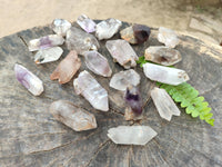 Natural Smokey Amethyst Quartz Crystals x 20 From Brandberg, Namibia