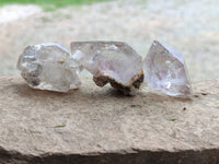 Natural Smokey Amethyst Quartz Crystals x 20 From Brandberg, Namibia