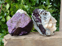 Natural Purpurite Specimens x 3 From Namibia