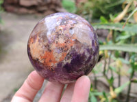 Polished Lepidolite Spheres x 4 From Ambatondrazaka, Madagascar